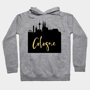 COLOGNE GERMANY DESIGNER SILHOUETTE SKYLINE ART Hoodie